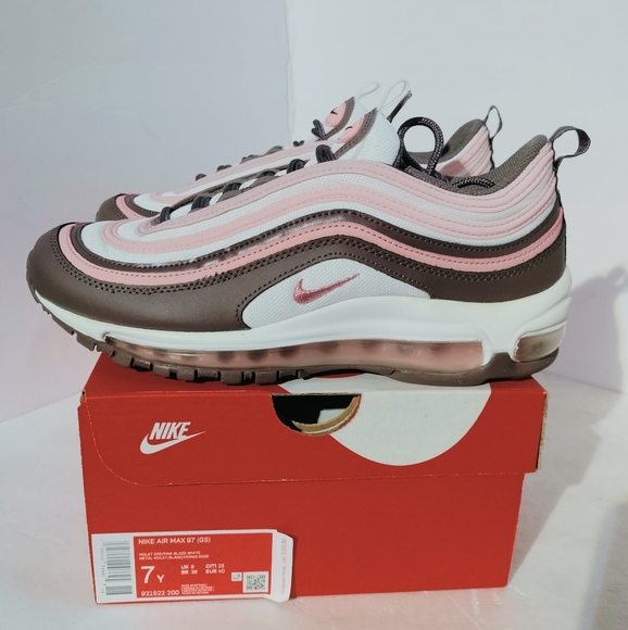 Nike Air Max 97 (GS) Size 7Y Youth or Men (Women'8.5) 25 cm. Violet ore , pink g - Picture 10 of 12